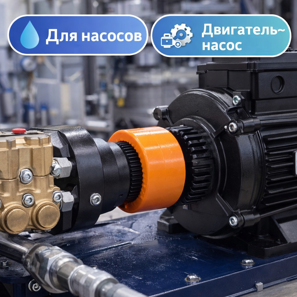 ⚙️🔗 Эластичная муфта 24 × 48 мм стандартная (2448TS)