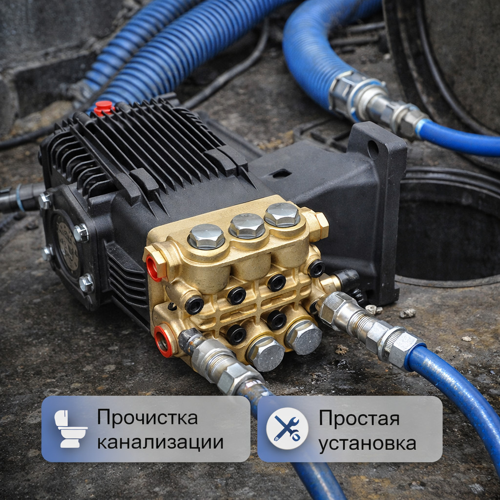 🔧💧 Плунжерный насос Danau DBD‑1810A5 (186 бар, 26 л/мин)