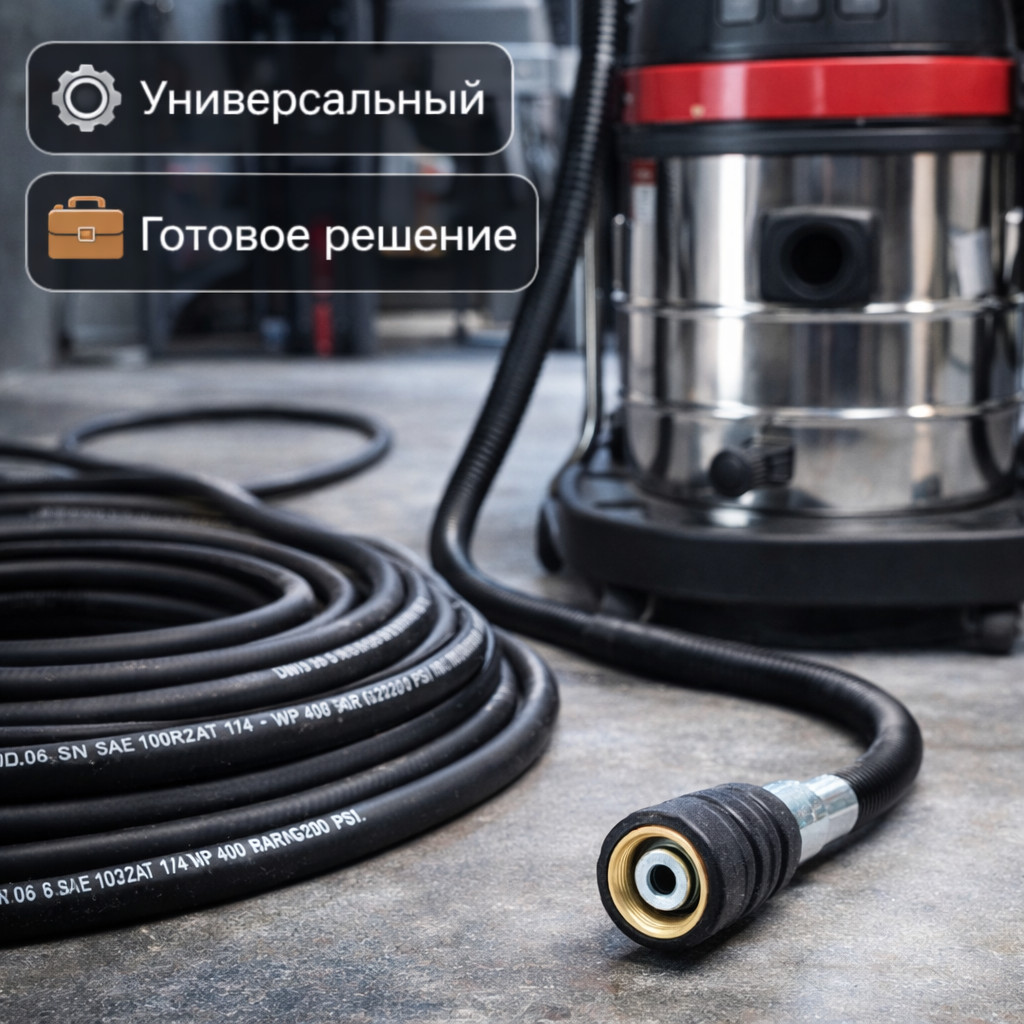🧵 Шланг высокого давления DN6 SN2, 20 м, Г‑Г (опрессованный)