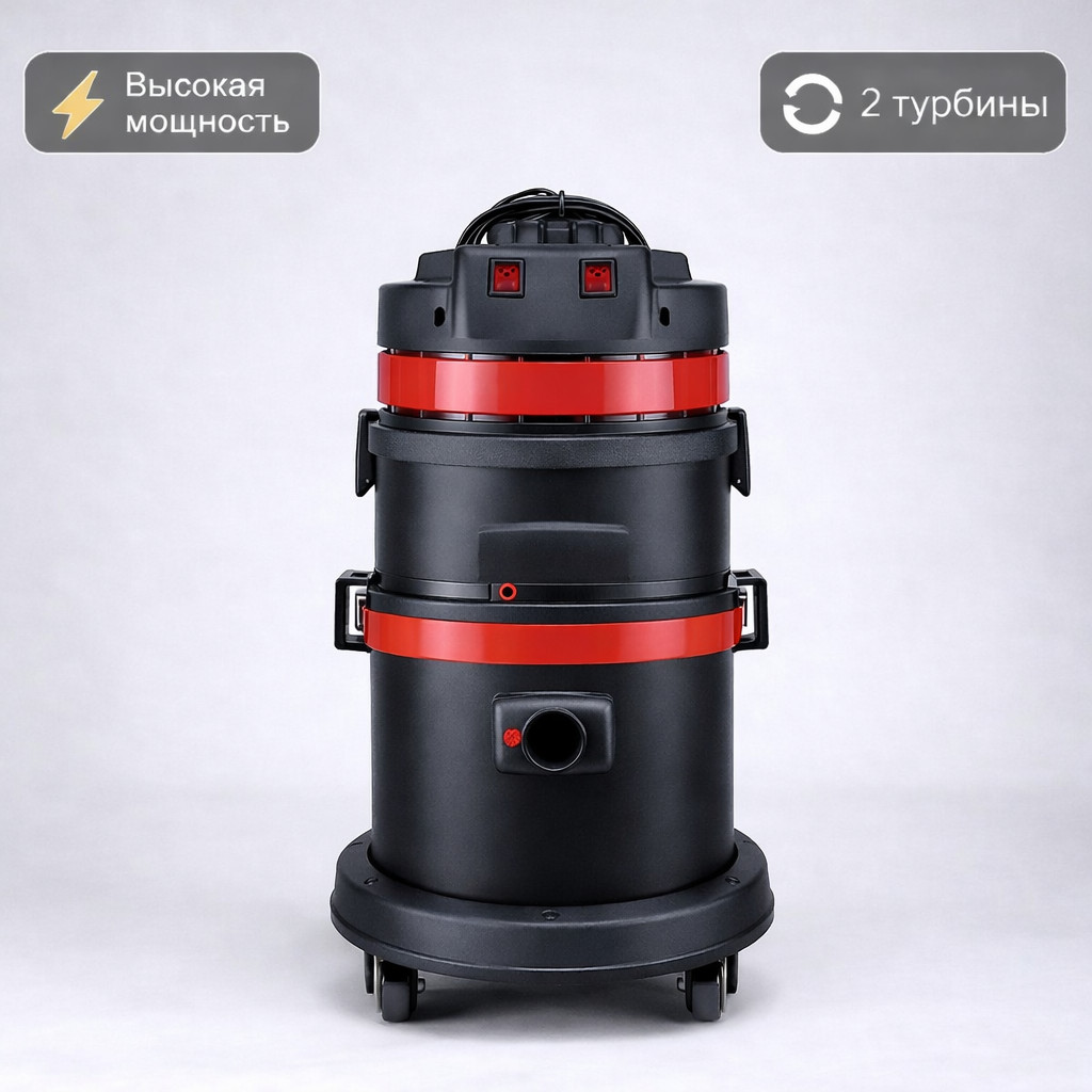 🧹💧 Водопылесос Soteco Panda 429, 2 турбины, 62 л