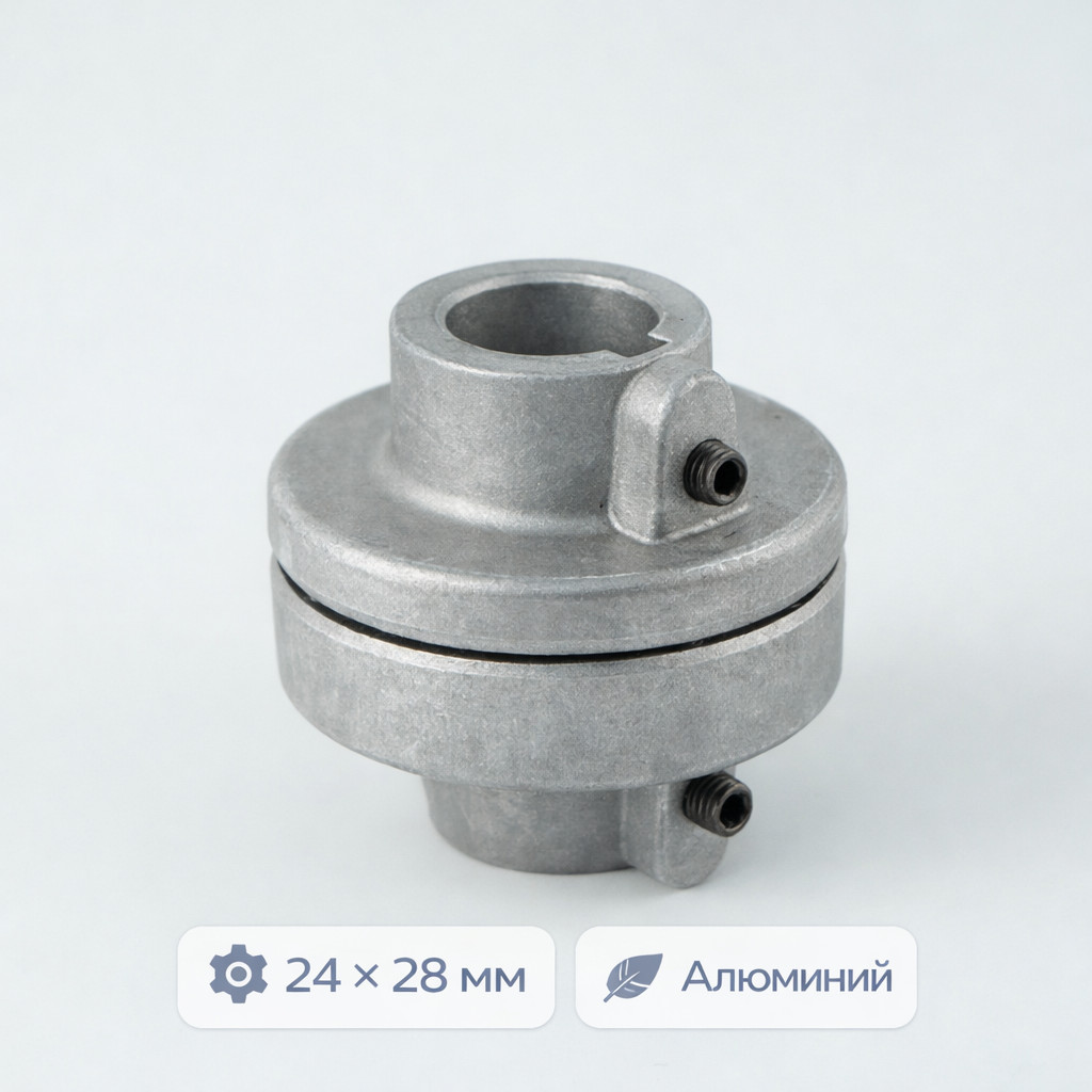 ⚙️🔗 Эластичная муфта 24 × 28 мм алюминиевая (2428TAL) Маркетплейс высокого давления - 250bar.ru ⚙️🔗 Эластичная муфта 24 × 28 мм алюминиевая (2428TAL)