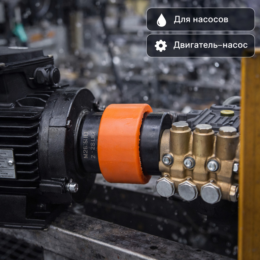 ⚙️🔗 Эластичная муфта 24 × 38 мм стандартная (2438TS)