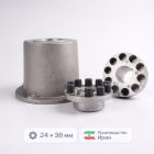 ⚙️🔗 Эластичная муфта 24 × 38 мм стандартная (Иран, 2438IR) 3