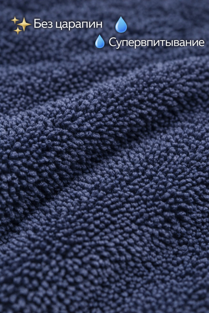 🧽✨ Салфетка микрофибра 40 × 60 см, 1300 г/м²