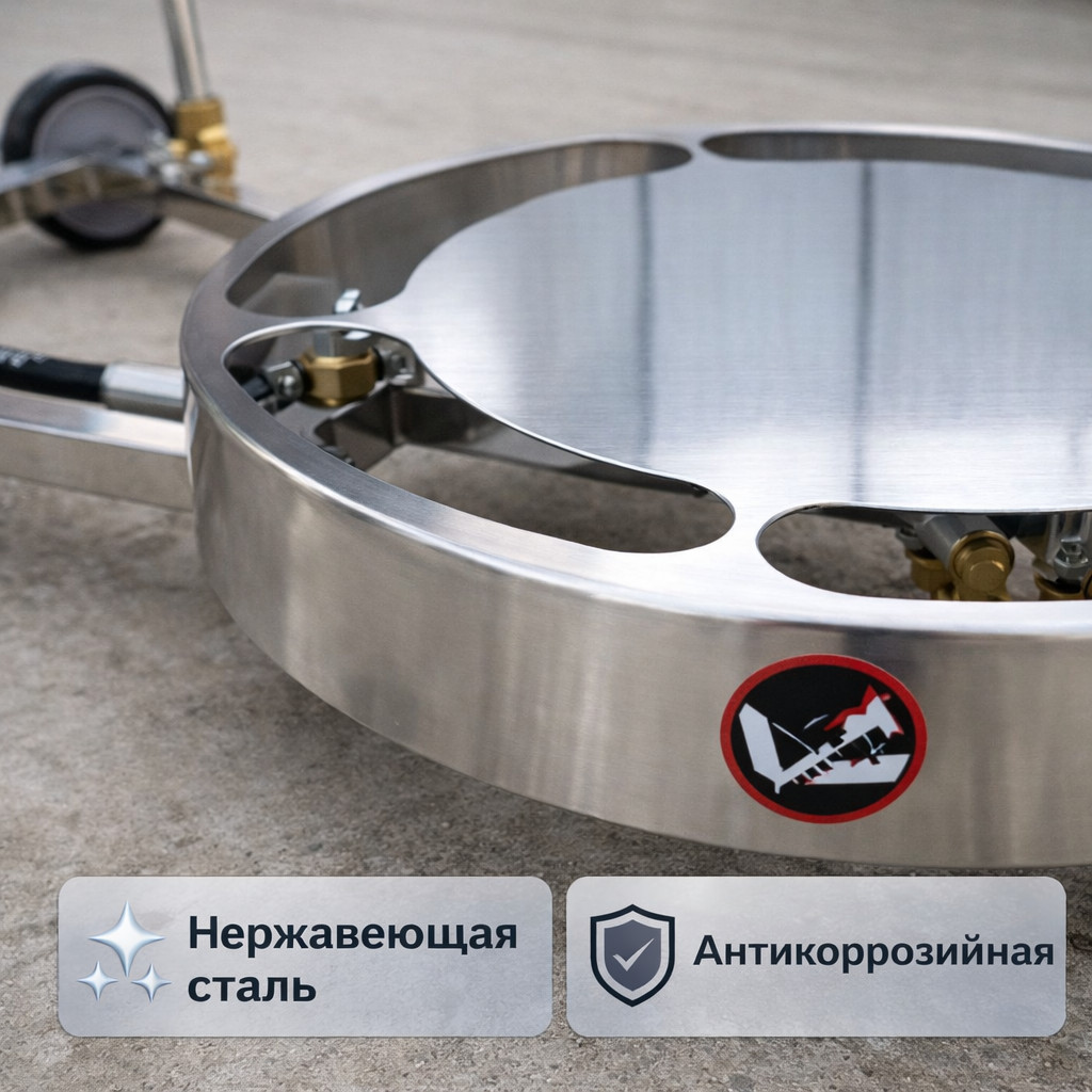 🚙💦 Насадка для мойки днища автомобиля TA03 (профессиональная, нержавеющая сталь)