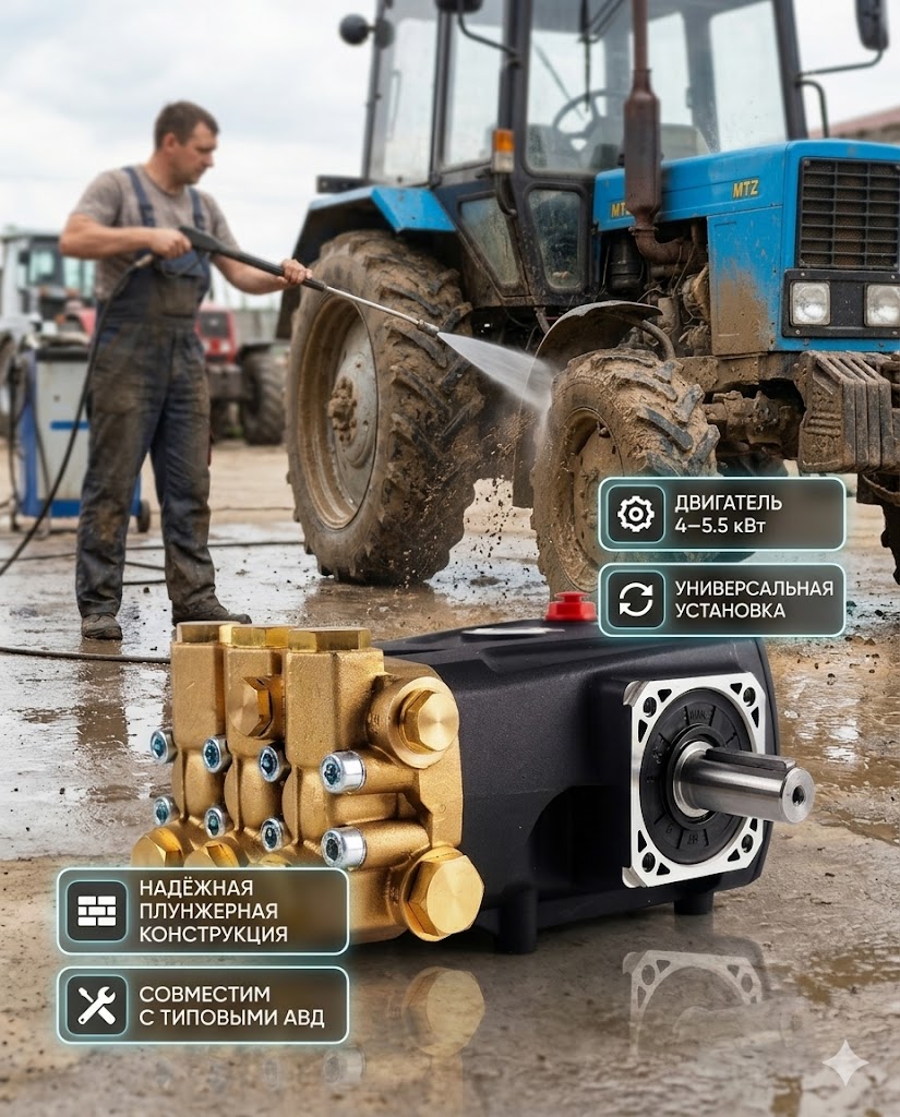 🔧💧 Плунжерный насос Annovi Reverberi RR 14.20 (200 бар, 14 л/мин) Маркетплейс высокого давления - 250bar.ru 3 🔧💧 Плунжерный насос Annovi Reverberi RR 14.20 (200 бар, 14 л/мин) 3