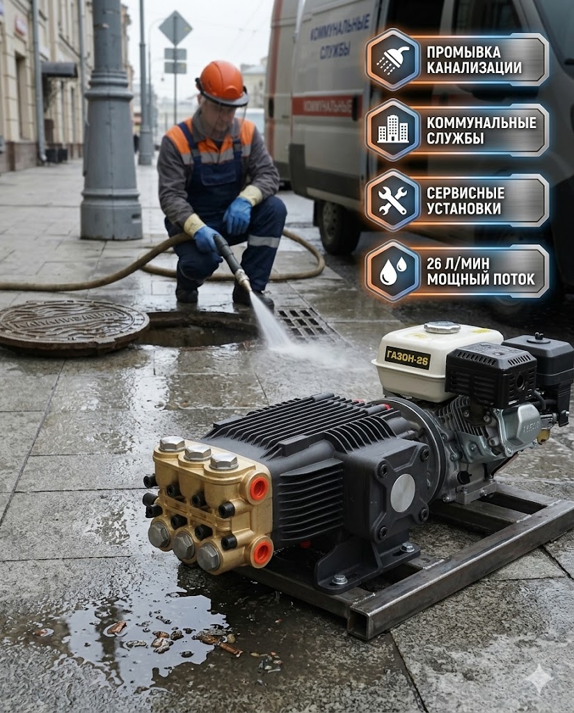 🔧💧 Плунжерный насос Danau DBD‑1810A5 (186 бар, 26 л/мин)