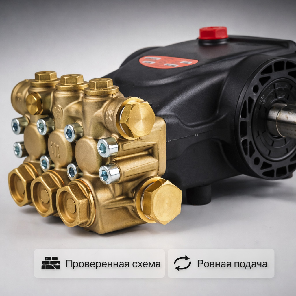 🔧💧 Плунжерный насос IPG E2B2014 (200 бар, 14 л/мин)
