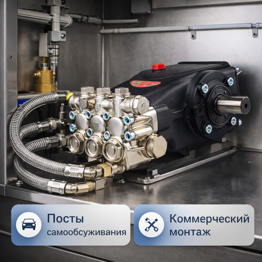 🔧💧 Плунжерный насос IPG E3B2515 (250 бар, 15 л/мин)