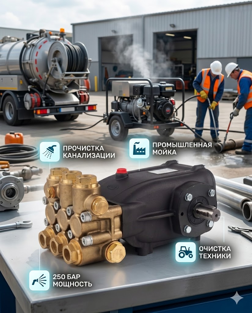 🔧💧 Плунжерный насос Mazzoni GM 30250BR (250 бар, 30 л/мин) Маркетплейс высокого давления - 250bar.ru 🔧💧 Плунжерный насос Mazzoni GM 30250BR (250 бар, 30 л/мин)