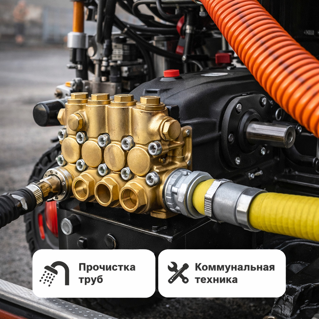 🔧💧 Плунжерный насос Mazzoni GM63150BR (150 бар, 63 л/мин)