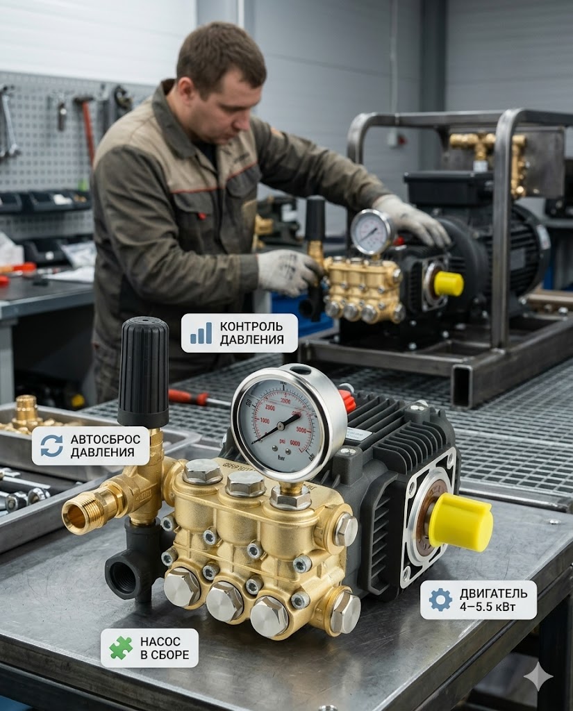 🔧💧 Плунжерный насос TOR 15.20 в сборе (200 бар, 15 л/мин) Маркетплейс высокого давления - 250bar.ru 3 🔧💧 Плунжерный насос TOR 15.20 в сборе (200 бар, 15 л/мин) 3