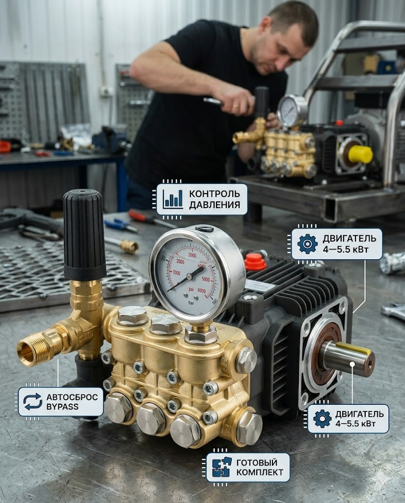 🔧💧 Плунжерный насос TOR 15.25 в сборе (250 бар, 15 л/мин) Маркетплейс высокого давления - 250bar.ru 3 🔧💧 Плунжерный насос TOR 15.25 в сборе (250 бар, 15 л/мин) 3