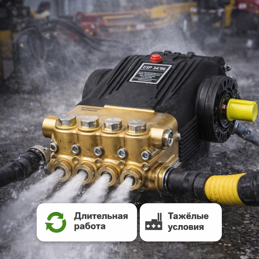 🔧💧 Плунжерный насос TOR DS 1650 (500 бар, 16 л/мин)