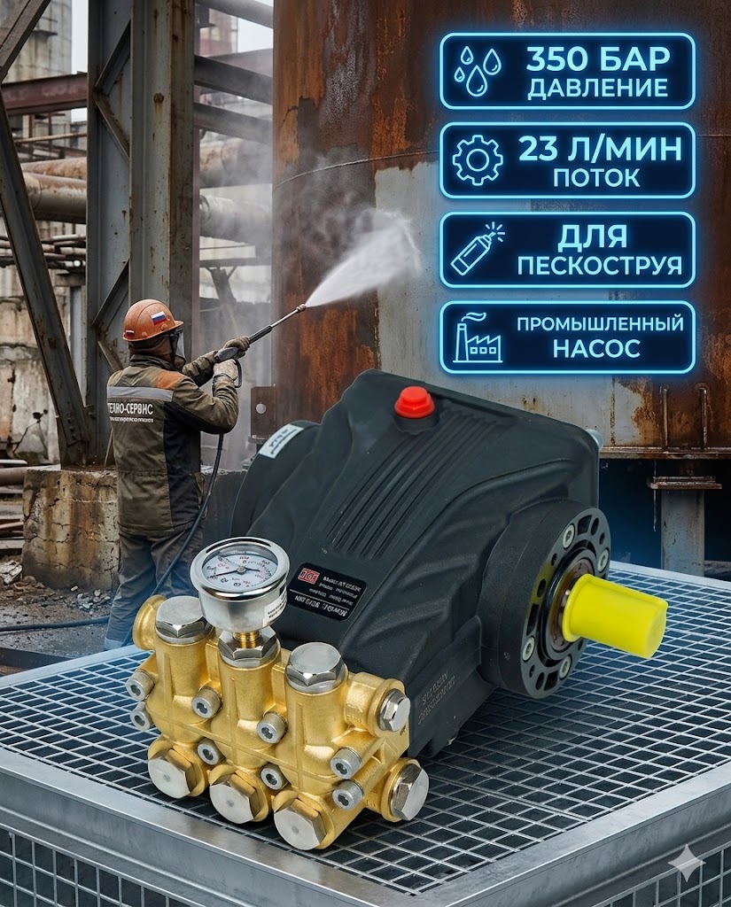 🔧💧 Плунжерный насос TOR ST 2335 (350 бар, 23 л/мин) Маркетплейс высокого давления - 250bar.ru 🔧💧 Плунжерный насос TOR ST 2335 (350 бар, 23 л/мин)