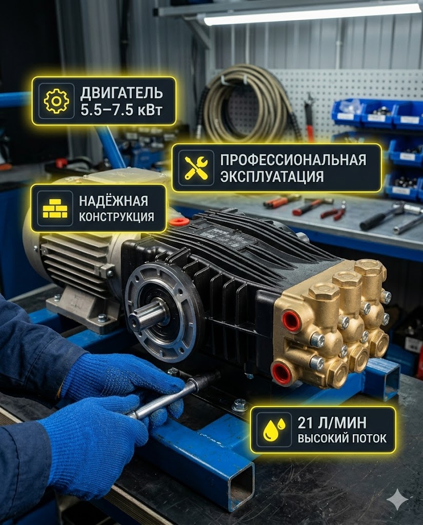 🔧💧 Плунжерный насос Udor BC 2120S (200 бар, 21 л/мин) Маркетплейс высокого давления - 250bar.ru 3 🔧💧 Плунжерный насос Udor BC 2120S (200 бар, 21 л/мин) 3