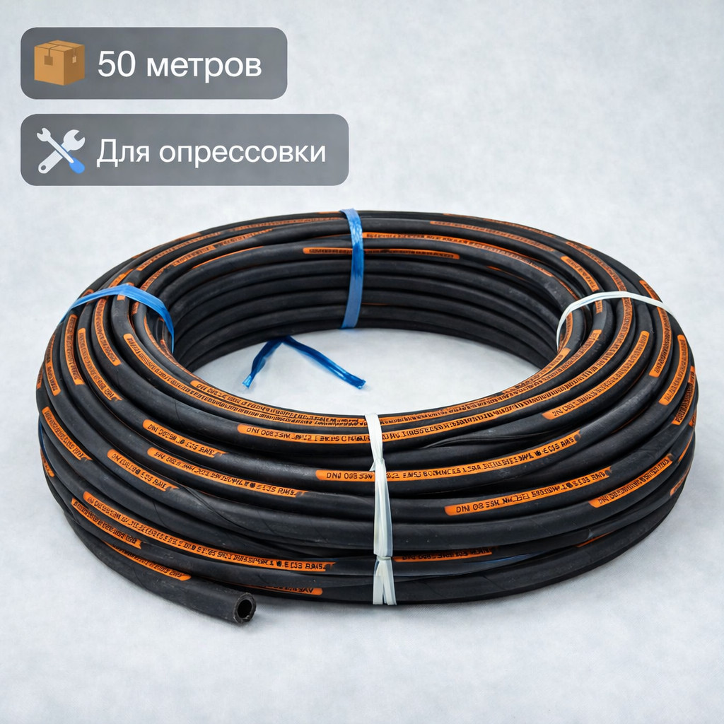 🧵 Шланг высокого давления Avenger DN8 SN2, 400 бар, бухта 50 м