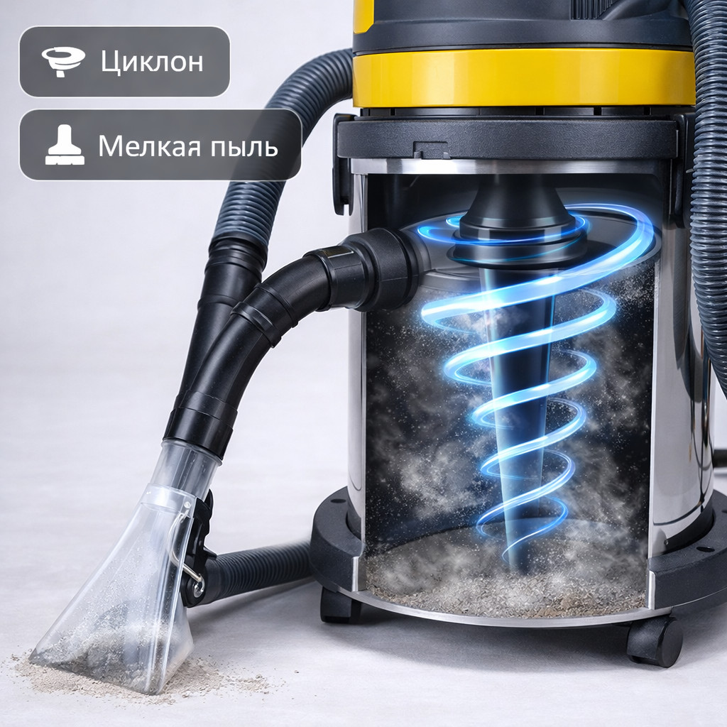 🧱🧹 Строительный пылесос Soteco Panda 504 Justo, 32 л, с розеткой Маркетплейс высокого давления - 250bar.ru 🧱🧹 Строительный пылесос Soteco Panda 504 Justo, 32 л, с розеткой